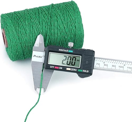 Miniatura 2 de Cordel de algodón para usar en la cocina, para atar carne preparada en casa, hacer salchichas, o para manualidades y aplicaciones de jardinería