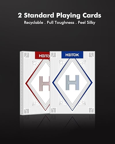 Miniatura 6 de Juego de póquer con denominaciones, 0.41 oz 500 piezas de fichas de póquer numeradas con estuche para Texas Hold'em y Blackjack, fichas denominadas