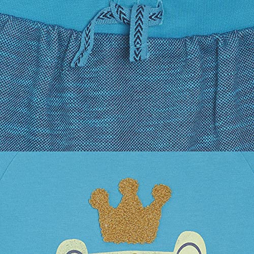 Image of miniklub Boys Blue Printed T-Shirt With Pyjamas
