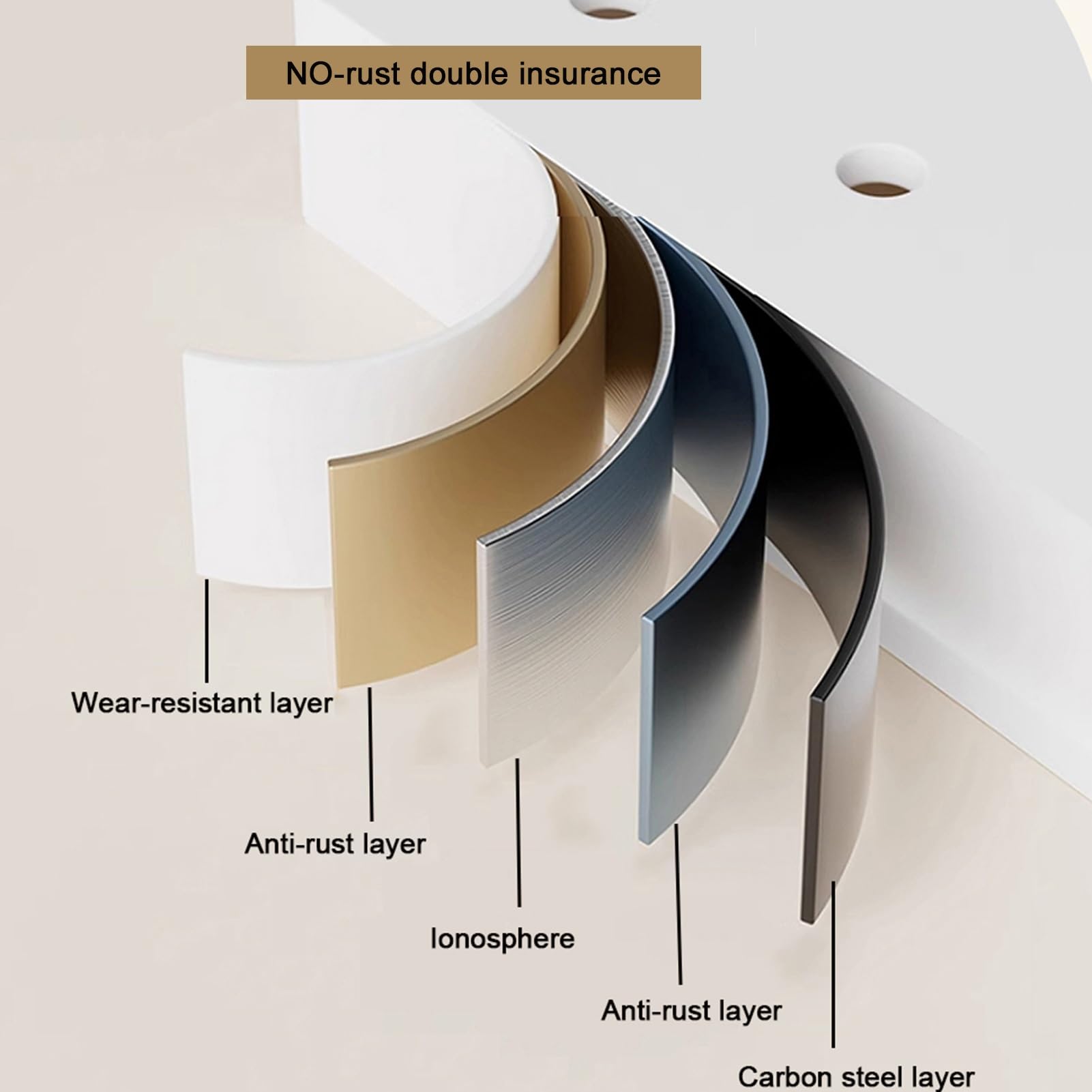 HJLKDYM Spice Rack Organizer for Cabinet, Slide Out Spice Racks, Multi-Purpose Slide Rails Storage Shelves for Bathroom Kitchen Under Sink(50x50cm)