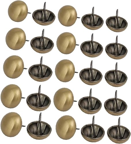 X-DREE - 25 piezas de papel redondo de hierro de 0.827in x 0.709in, tono bronce para álbumes de recortes, manualidades (25 piezas de papel de hierro