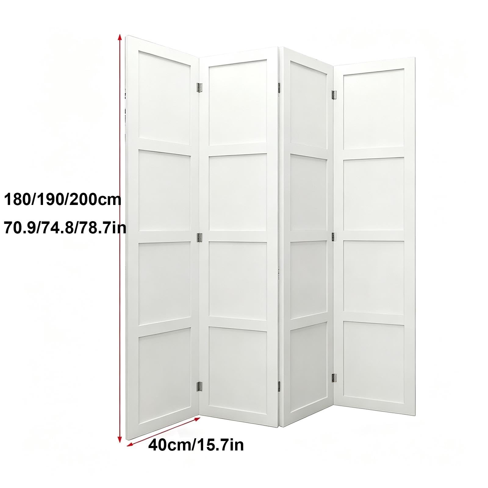 Cloison Amovible sans Perçage, Paravent Pliable for Chambre(5 Panels,180cm/70.9in)