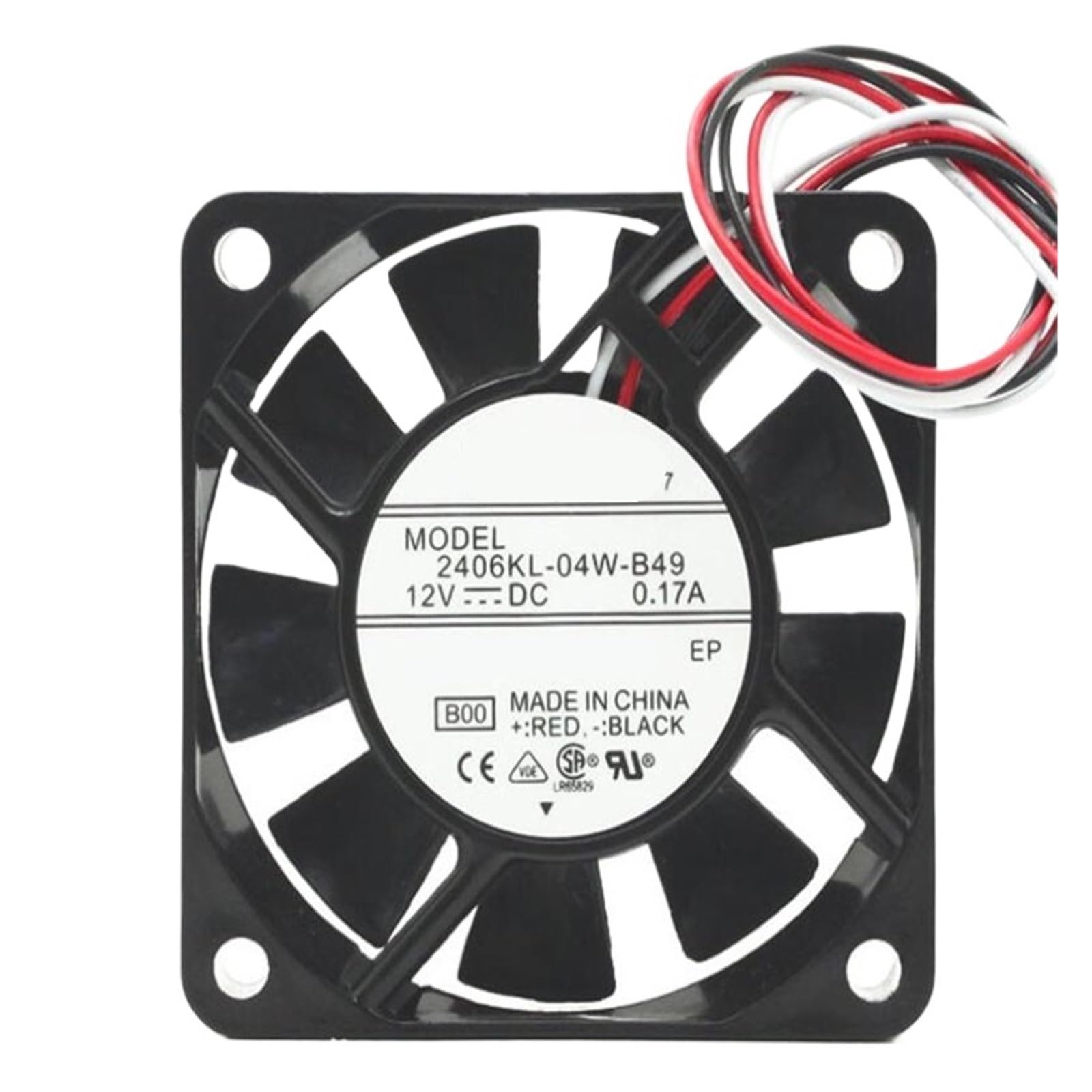 MGIMGFKZD NMB-MAT 6015 2406KL-04W-B49 12V 0.17A 6CM Three-Wire Cooling Fan