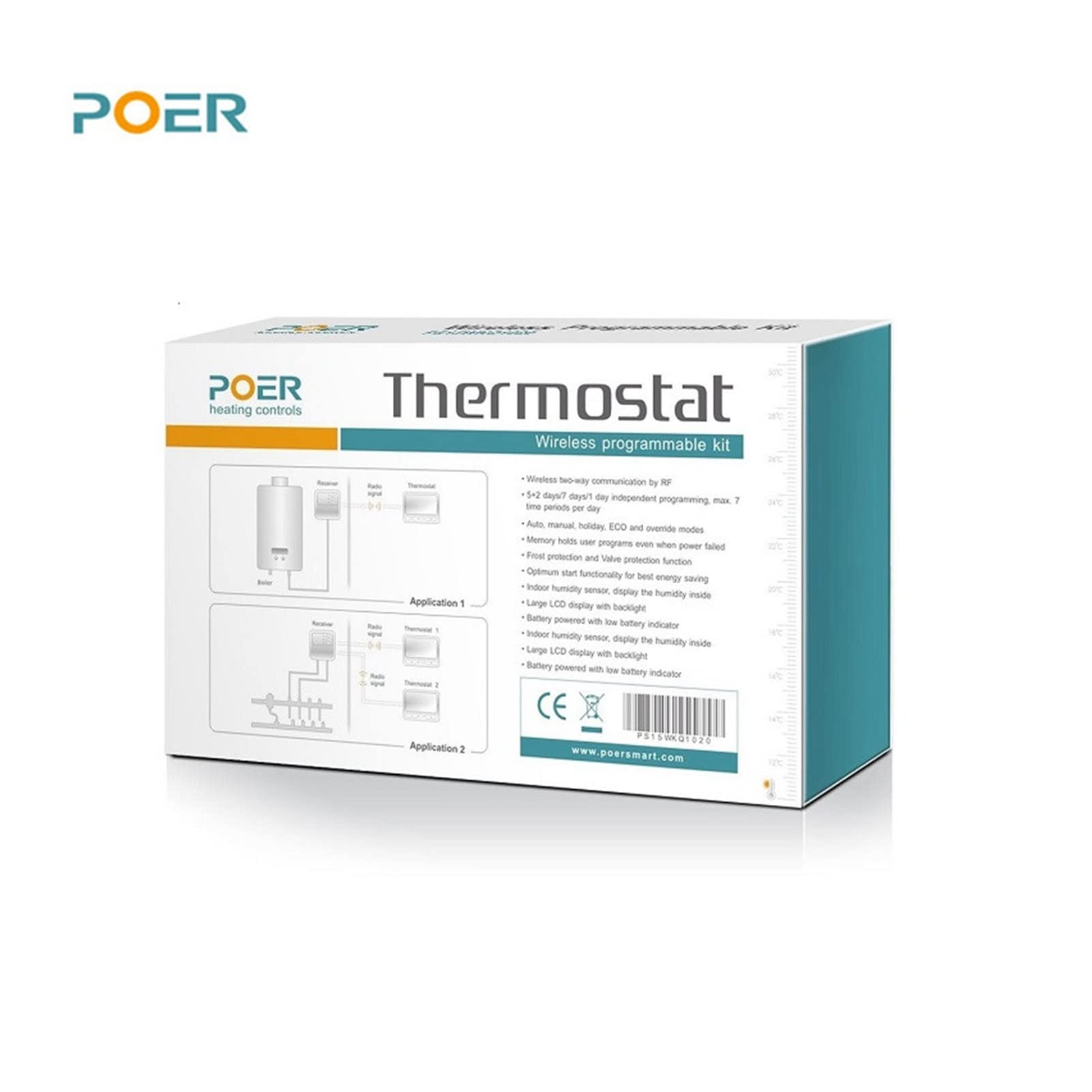 Cyfrowy higrometr termometr wewnętrzny Bezprzewodowa Kocioł Cyfrowy Termoregulator WIFI Smart termostat Regulator temperatury do ciepłego ogrzewania podłogowego Z wyświetlaczem LCD(433Mhz)