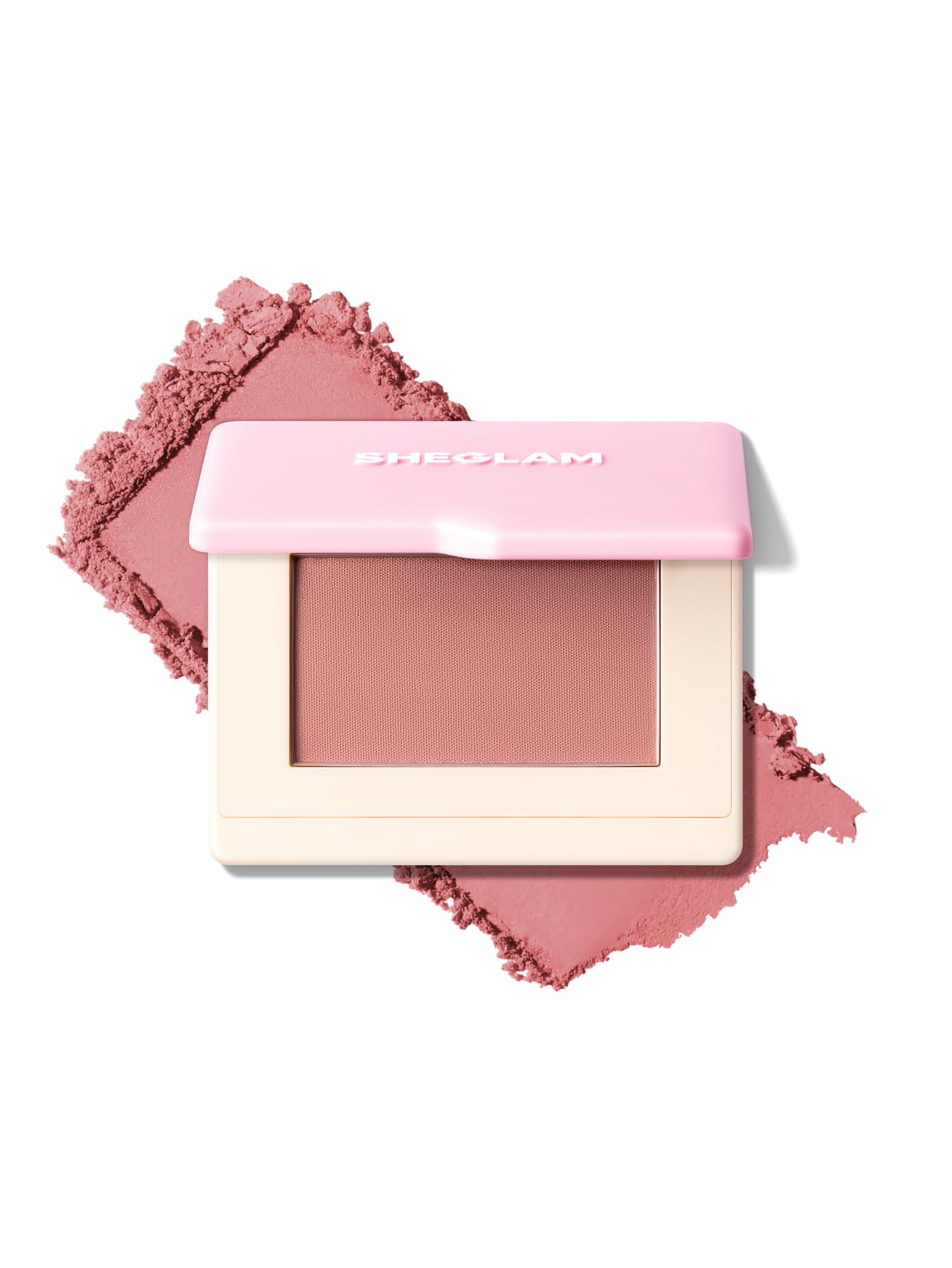 SHEGLAM Dream Touch Blush Blends Seamlessly Lightweight, Smooth, Blendable, Long-lasting Powder Blush-018 Whipped Fig