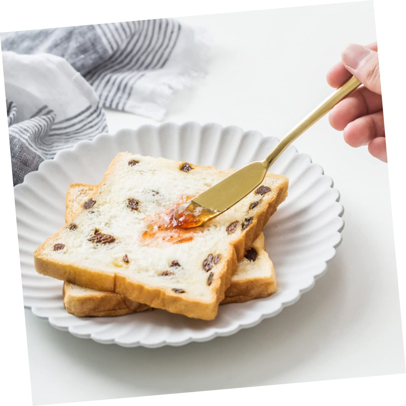 SOLUSTRE 6Pcs Stainless Steel Butter Spreaders for Cake Decorating Jam Cream Cheese Easy to Clean Kitchen Utensils for Baking for Restaurants Catering