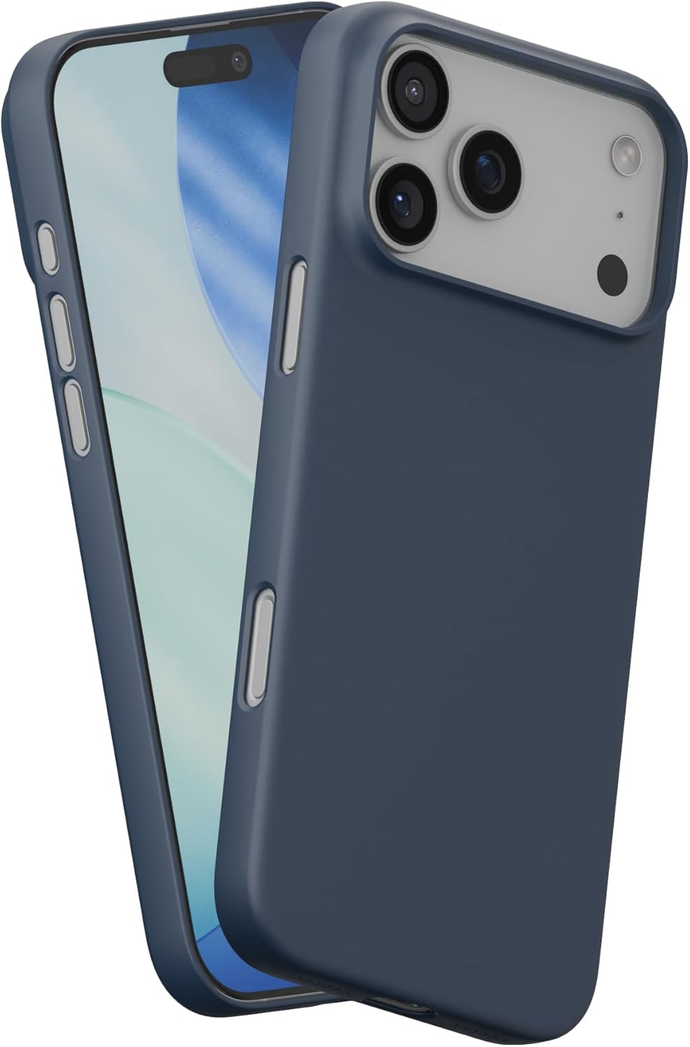 PEEL Magnetic Case for iPhone 17 Pro Max (Navy) – Embedded Magnet Compatible with MagSafe & Wireless Charging, Thin Minimalist Design, Ultra Slim, Everyday Protection – Showcases Your Device