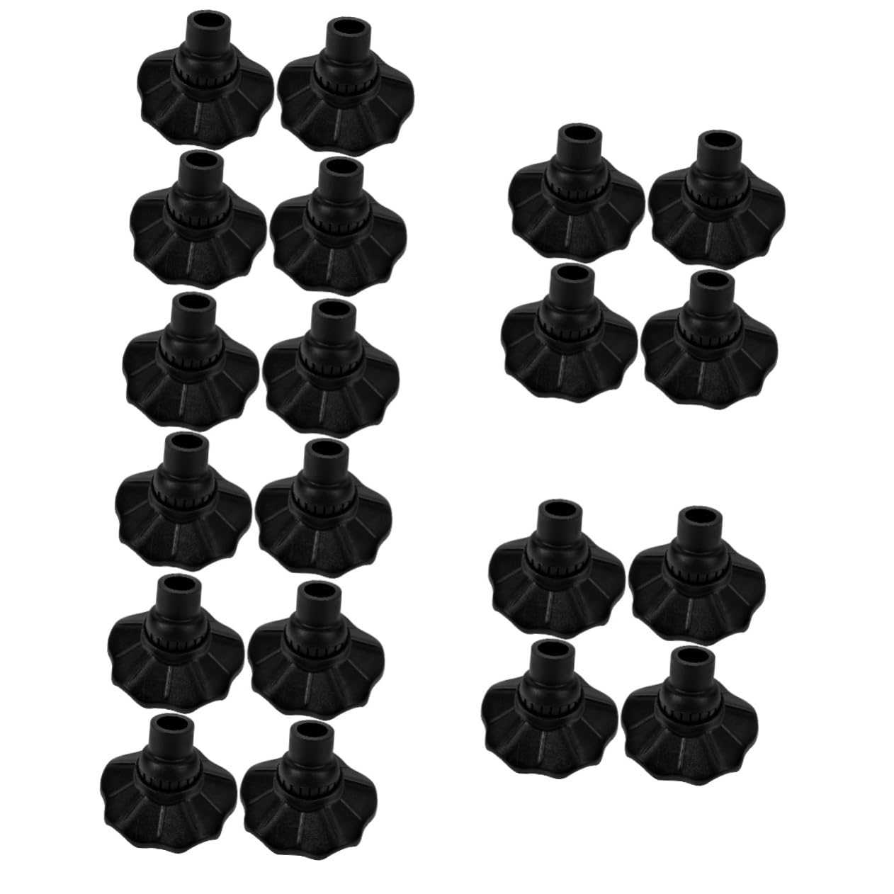 5 Sätze Möbelbeinschutz Stuhlbein Bodenschoner Stuhlbeinschutz Stuhlbeinstopfen Für Beschützer Camping-tischbeinabdeckung Stuhl Bordbodenschützer Nylon-Kunststoff Black 4 Stück * 5