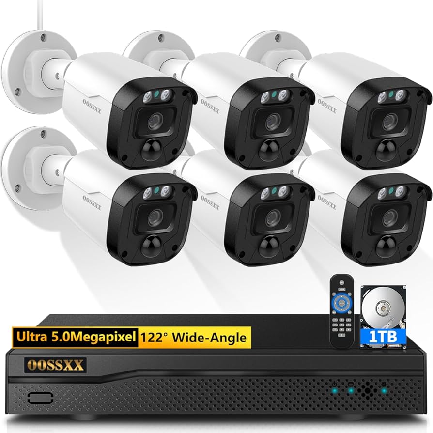 Amazon.com : OOSSXX (Full HD-5MP Definition Wired Security Camera