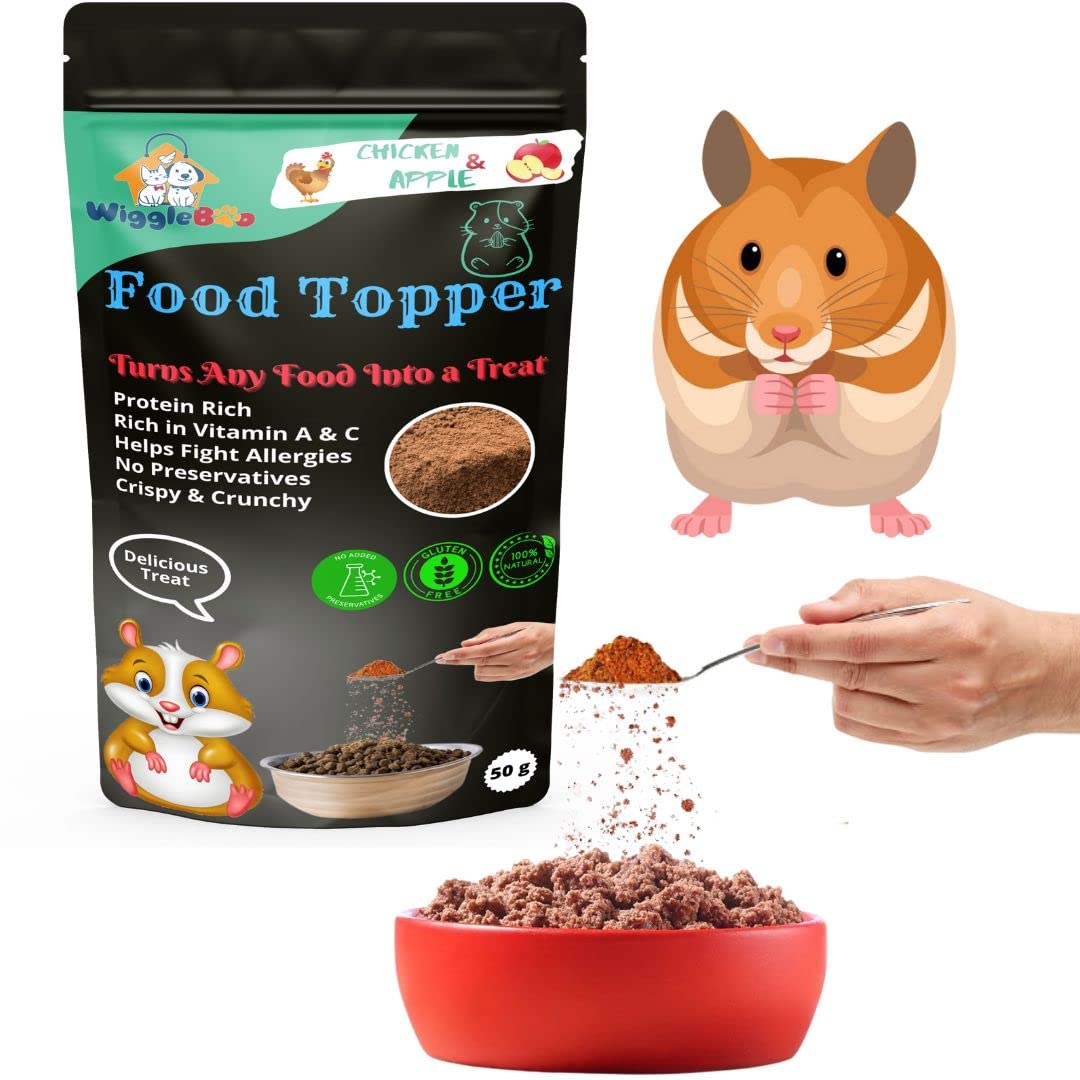 WiggleBoo Magical Hamster Food Topper || Joy of Best Taste || Chicken & Apple Flavour || Grain Free & Protein Rich || Super Energy Food || 50g (B0BJDWZG1M) Amazon Price History, Amazon Price Tracker