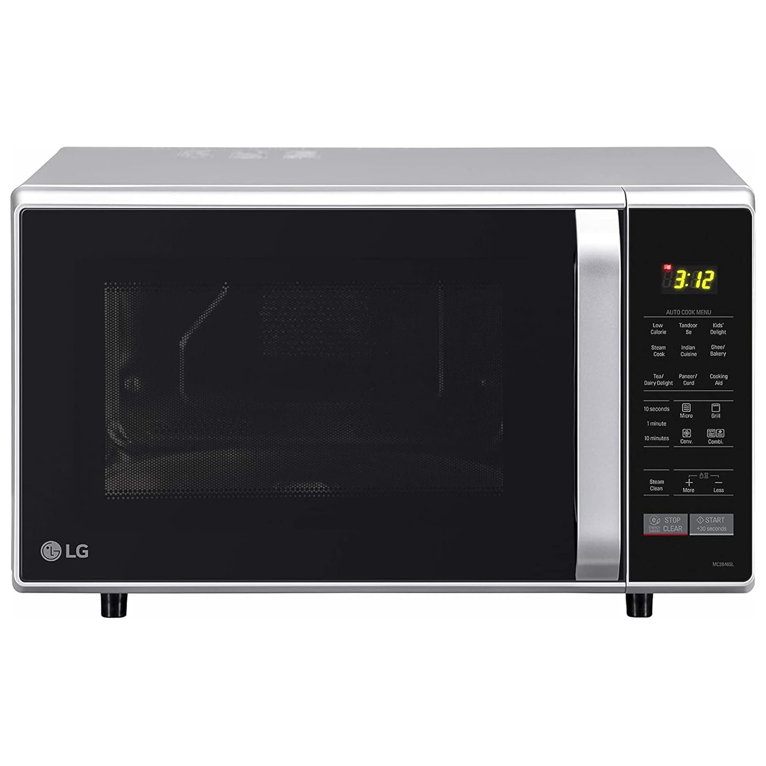 (Renewed) LG 28 L Convection Microwave Oven (MC2846SL, Silver) Amazon.in Home & Kitchen