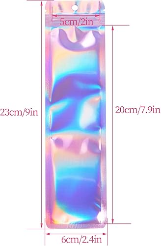 Miniatura 2 de 100 bolsas de embalaje para bolígrafos para pequeñas empresas, bolsa de papel de aluminio resellable para bolígrafos, bolsas de almacenamiento