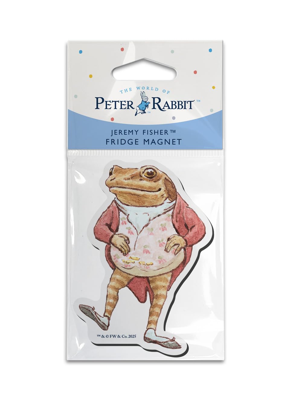 Beatrix Potter Peter Rabbit - Shaped Fridge Magnet (Jeremy Fisher)