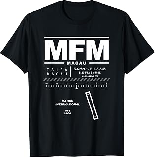 Macau International Airport China MFM T-Shirt
