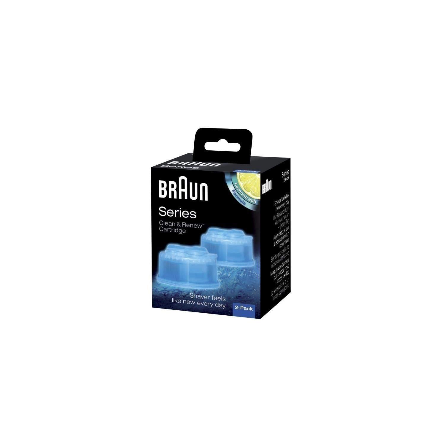 BRAUN Pack 2 Recharges de Liquide Nettoyant pour Système Clean & Renew CCR2