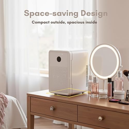 Miniatura 6 de Mini refrigerador de 13L22L para dormitorio, refrigerador pequeño sin condensación, refrigerador portátil de 110 V12 V para bebidas, alimentos,