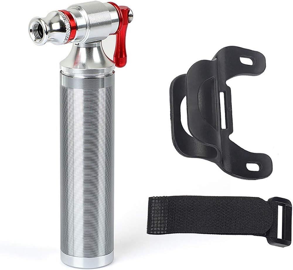 POWERAXIS CO2 Inflator Head Quick, Easy and Safe - Compatible with Presta & Schrader Valve Bicycle Tire CO2 Inflator For Mountain Bikes, Fit for 12g 16g 20g 25g Cartridges - No CO2 Cartridges Included