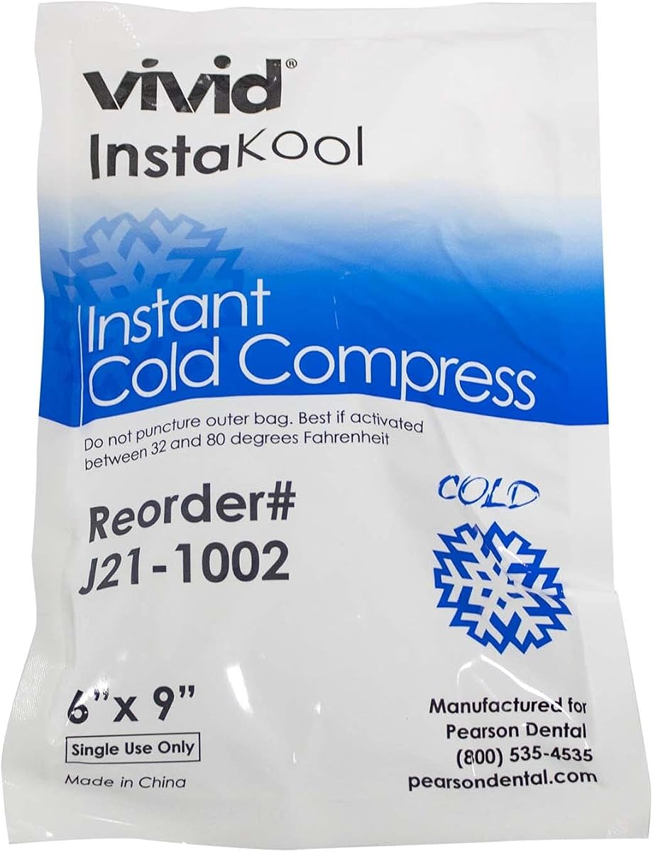 Instant Cold Pack (6”x 9”) – Set of 36 Disposable Cold Therapy Ice Packs for Pain Relief, Swelling, Inflammation, Sprains, Strained Muscles, Toothache – for Athletes & Outdoor Activities