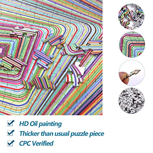 Puzzle cuadrado de 1000 piezas para adultos 14+ años miniatura 3