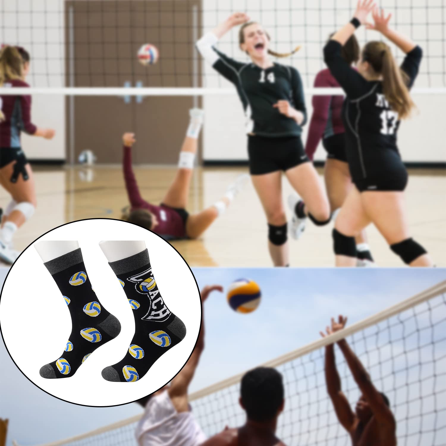 MBMSO Volleyball Coach Socks - 2 Pair Coach Appreciation Gifts