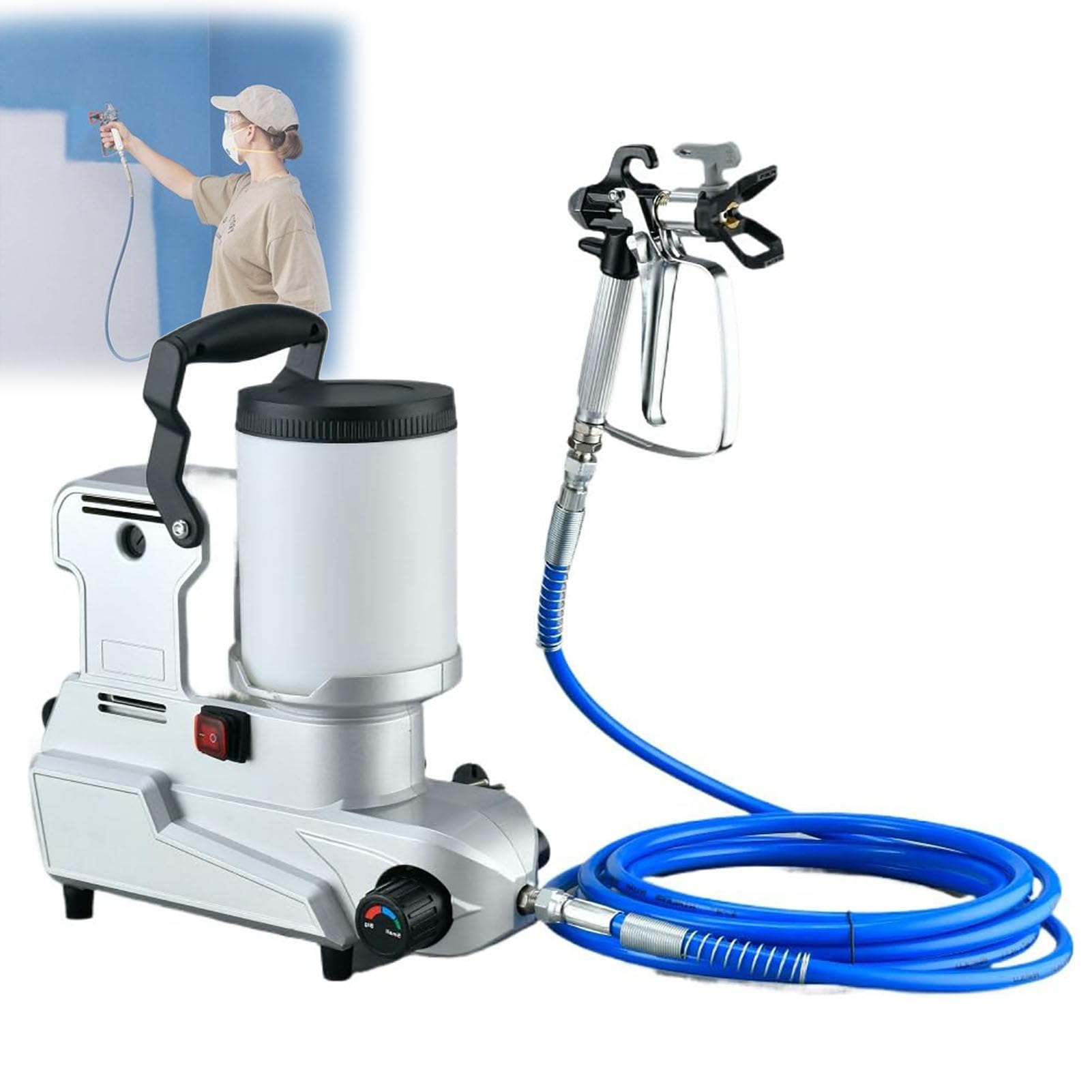 Eiwitany High-Pressure Airless Paint Sprayer for DIY Home & Furniture, Perfect Wall & Emulsion Sprayer for Quick & Even Coating