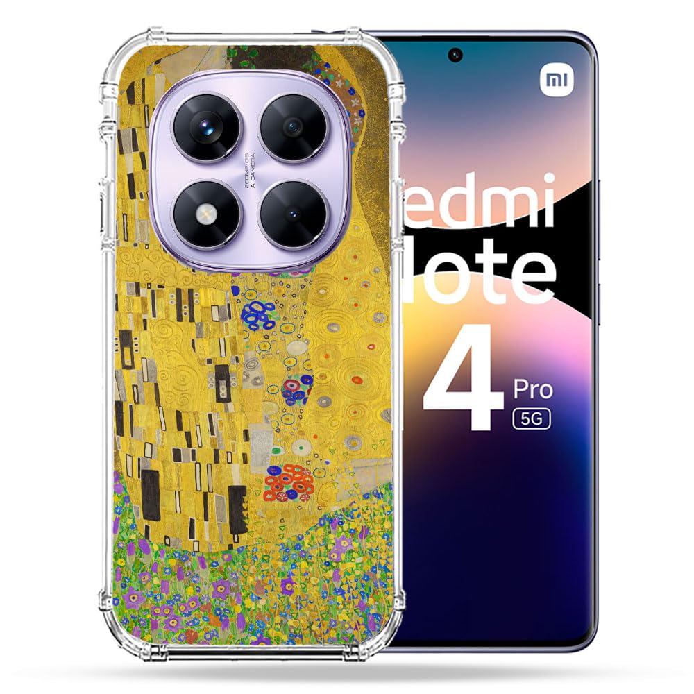 Coque Xiaomi Redmi Note 14 Pro 5G Cokitec rigide durable peinture art Le Baiser - 2