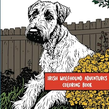 Irish Wolfhound Adventures: Coloring Book
