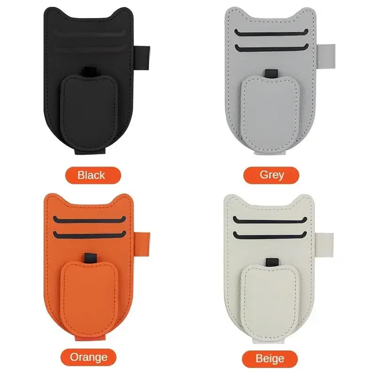 Parasol For Coche, Soporte For Gafas, Clip, Paquete De Tarjetas Gran Capacidad, Accesorios Multifuncionales For Organizar(White 2pcs)