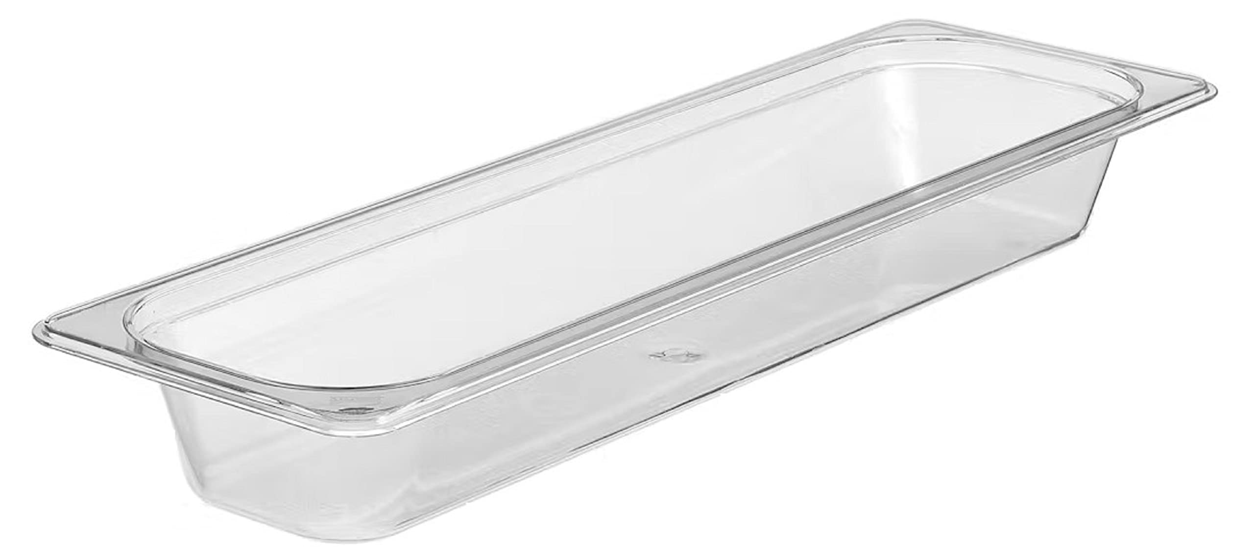 Snapklik.com : Half Size Long 2-1/2” Deep Polycarbonate Food Pan Clear ...