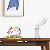 Vista 3 de 7 Chakra Crystal Tree, Buddha Statues, Yoga Meditation Decoration,Money Tree for Wealth and Luck, Statues for Home Decor,Living Room, Office Decor