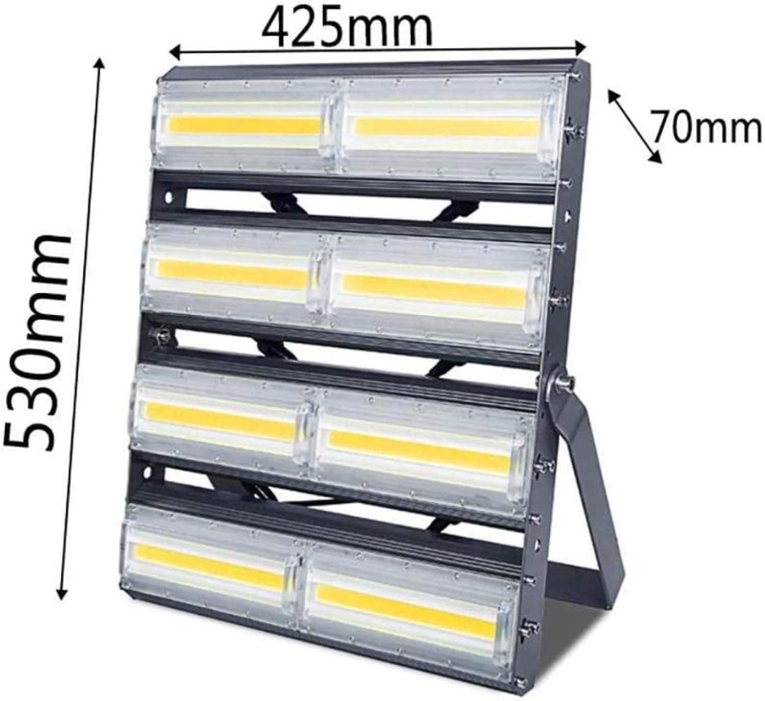 Proiettore A LED, Proiettore A LED, Proiettore da 1000 W, Faretto Ip65 Impermeabile per Esterni, Lampada Antideflagrante Ad Alta Potenza, Yellow White Light