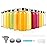 Zukro Glass Juice Bottles 10.5 oz, 12 Pack Reusable Small Clear Water Container With Stainless Steel Lids & Straw for Juicing, Smoothie, Travel, Homemade Drinks, Fridge, Leak Proof & BPA Free
