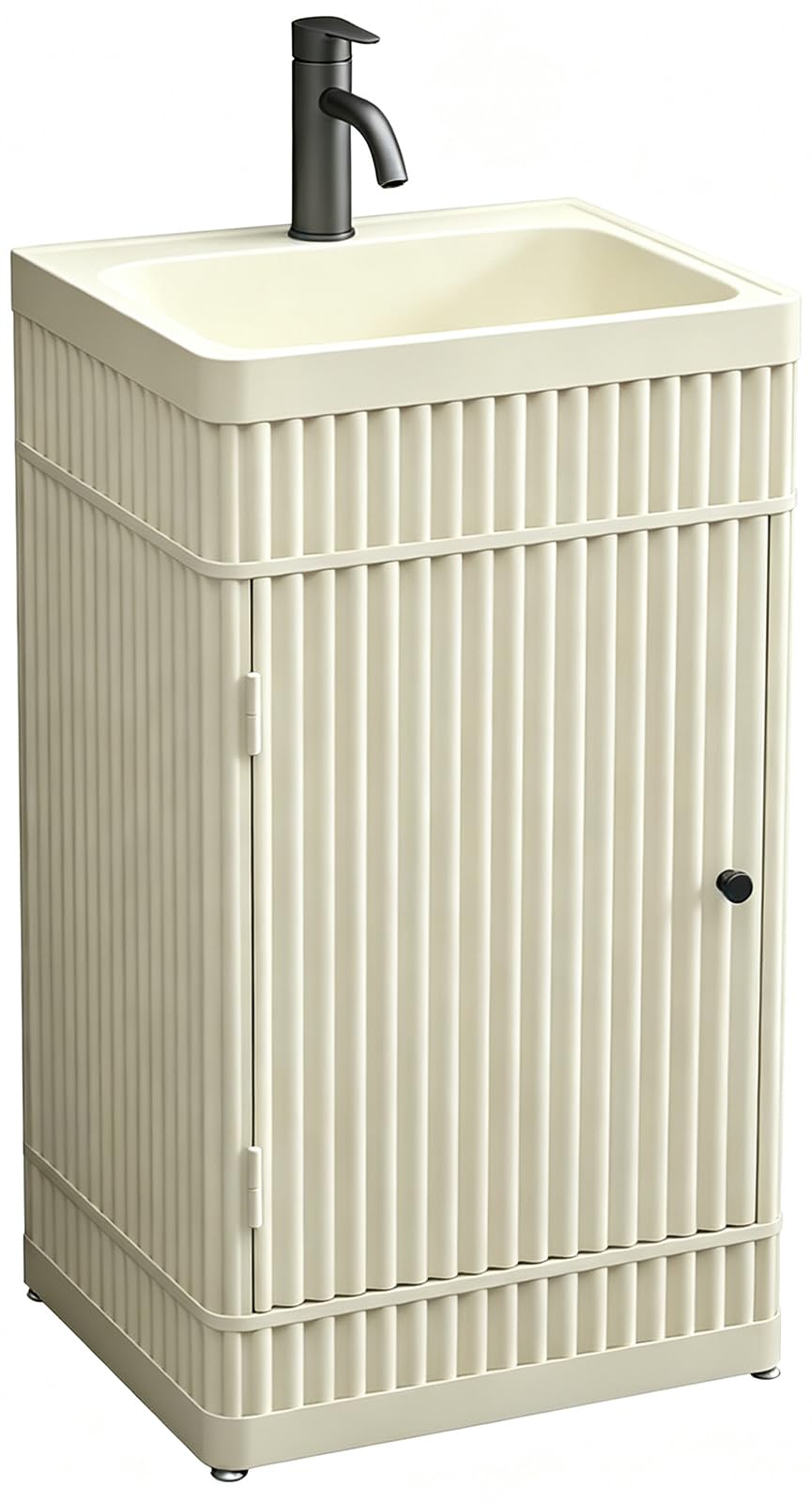 ZTGL Pedestal Sink Rectangular Basin Freestanding Sink Cabinet