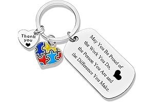 Autism Awareness Teacher Appreciation Keychain