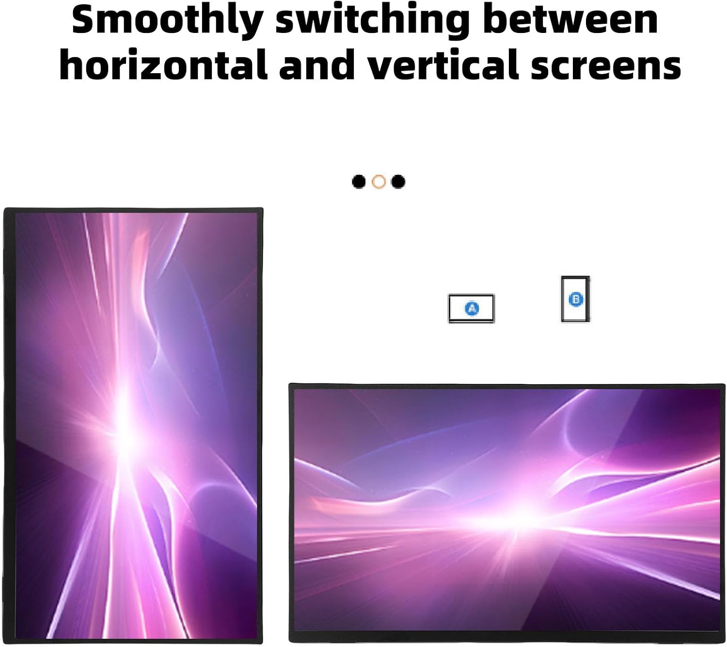 18.5inch Portable Monitor, 1080P USB C HDMI Second External Monitor for Laptop, PC, Mac Phone, Ultra Thin Gaming Display with Stand & Speakers, for Work & Entertainment - Image 5