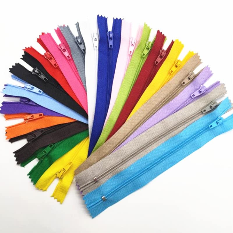 Reißverschlüsse 3# 7. 0cm-100. cm Geschlossener Nylon-Spulen-Reißverschluss Geeignet for Taschen und Kleidung (50/100 stücke) (Color : Light Purple, Größe : 90cm)