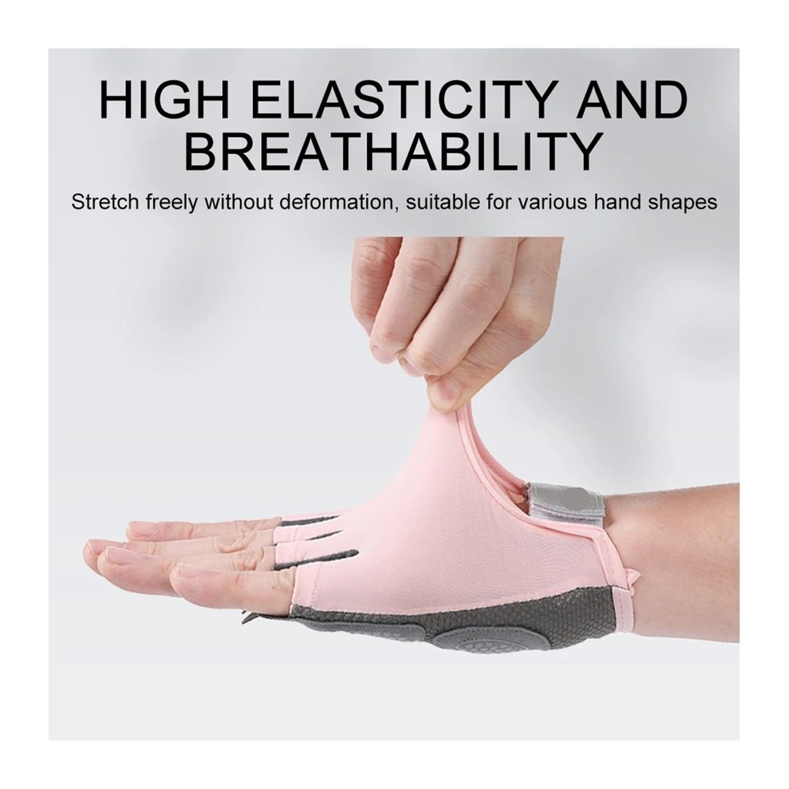 Guanti a mezze dita per fitness, unisex, antiscivolo, traspiranti, regolabili, con touch screen, per uomini e donne, palestra, sollevamento pesi, allenamento