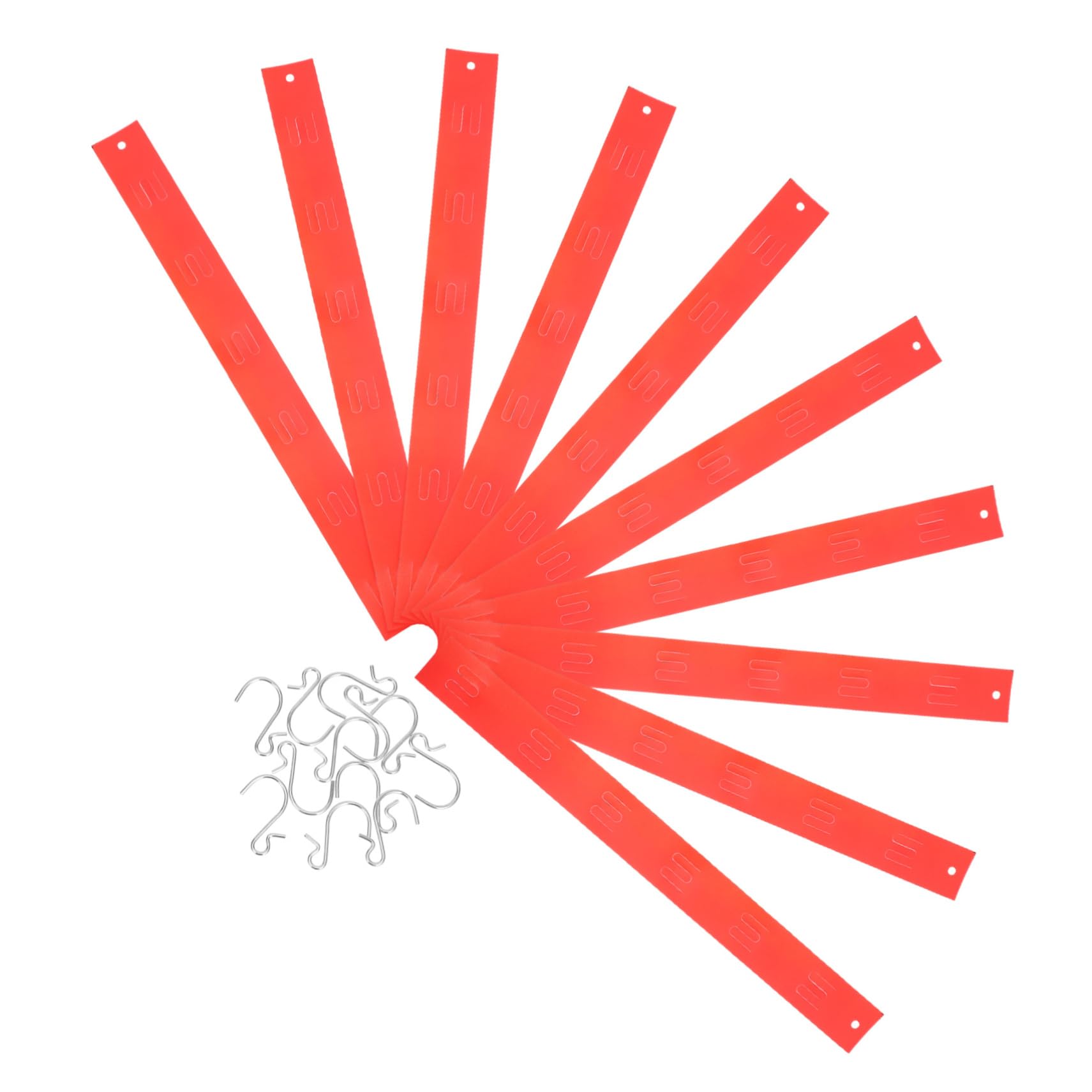 PRETYZOOM 10pcs Supermarket Display Hook Retail Stand Chip Merchandise Snacks Stores Hooks Rack Strip for Holder Bar Organizers Shows Hanging Shelving Tags Merchandising Plastic