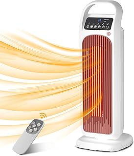 Radiateurs électriques,Radiateur Soufflant Chauffage d'Appoint 3 Réglages Température Chaud Protection 2000W super puissance, faible bruit, Oscillation 60 °, Ecran Tactile Led,Le Bureau, Le Salon