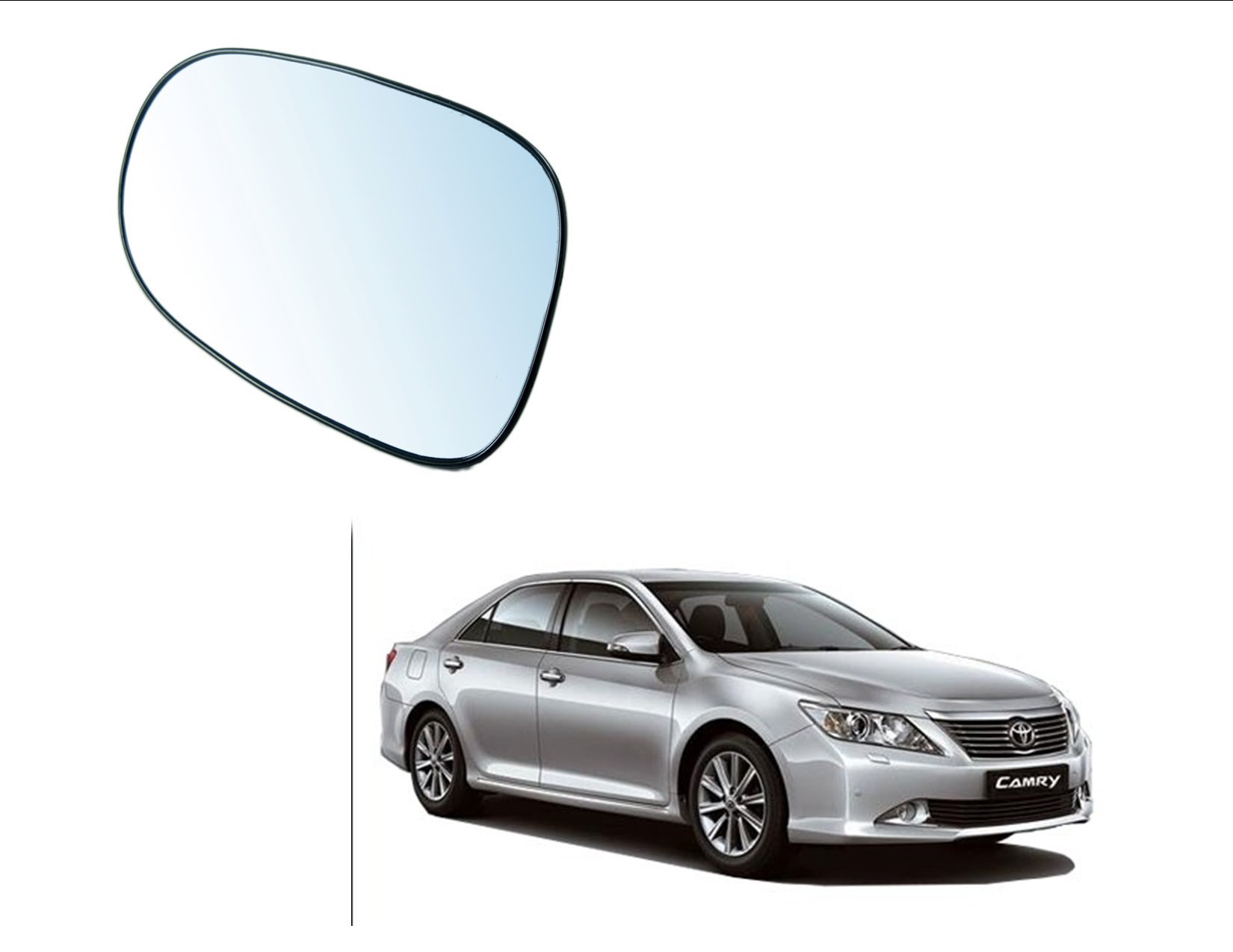 Auto Spare World Left Side Mirror Glass Compatible With Toyota Camry 2012-2018 Set of 1 Pcs.
