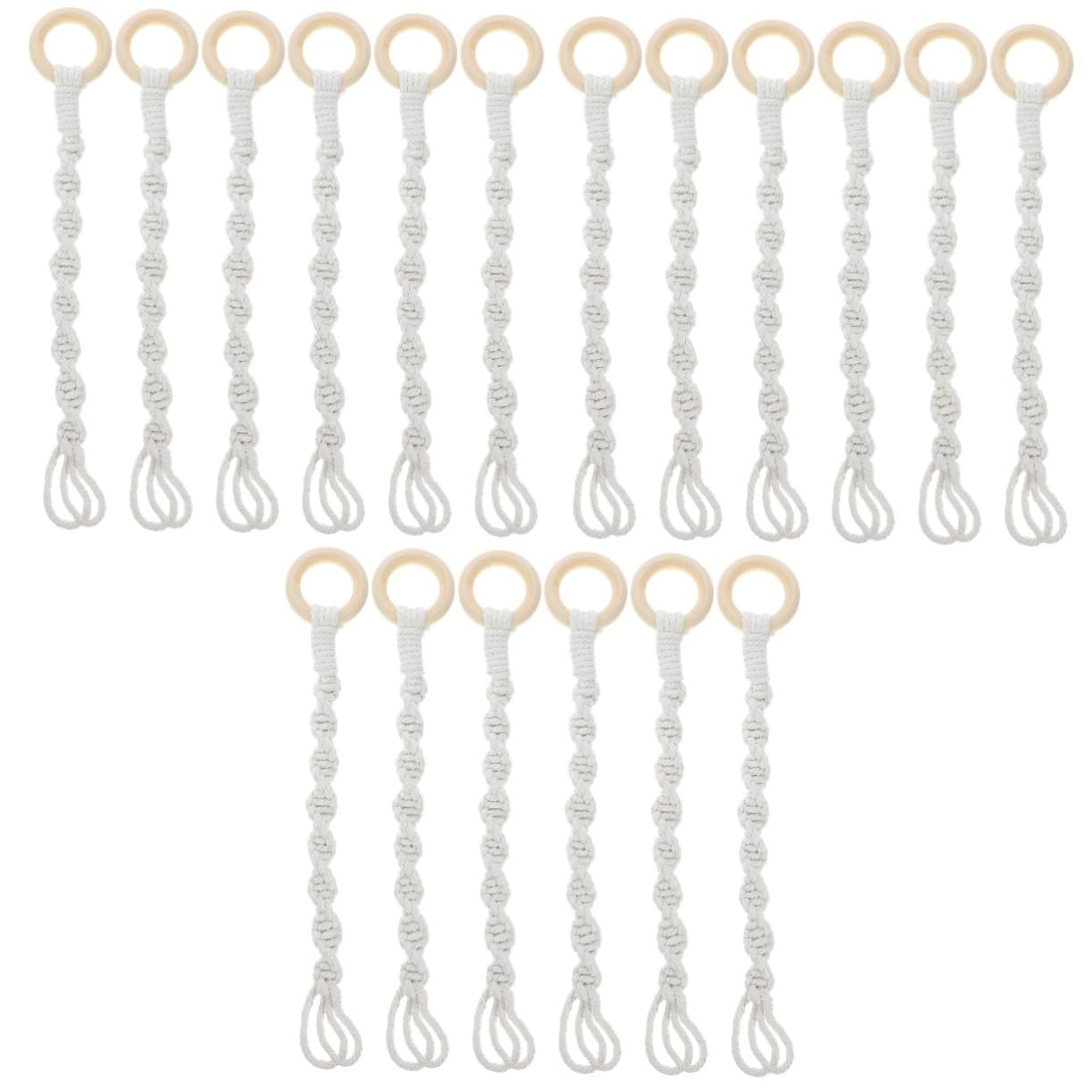Yardwe 3 Set 3 Set Di Cestini Appesi Puleggia Ciotola Piante Vasi Macramè Alta Ganci Rialzati Fioriere Terrari Ganci Retrattili Supporto Da Parete Per Vasi 6 pezzi*3