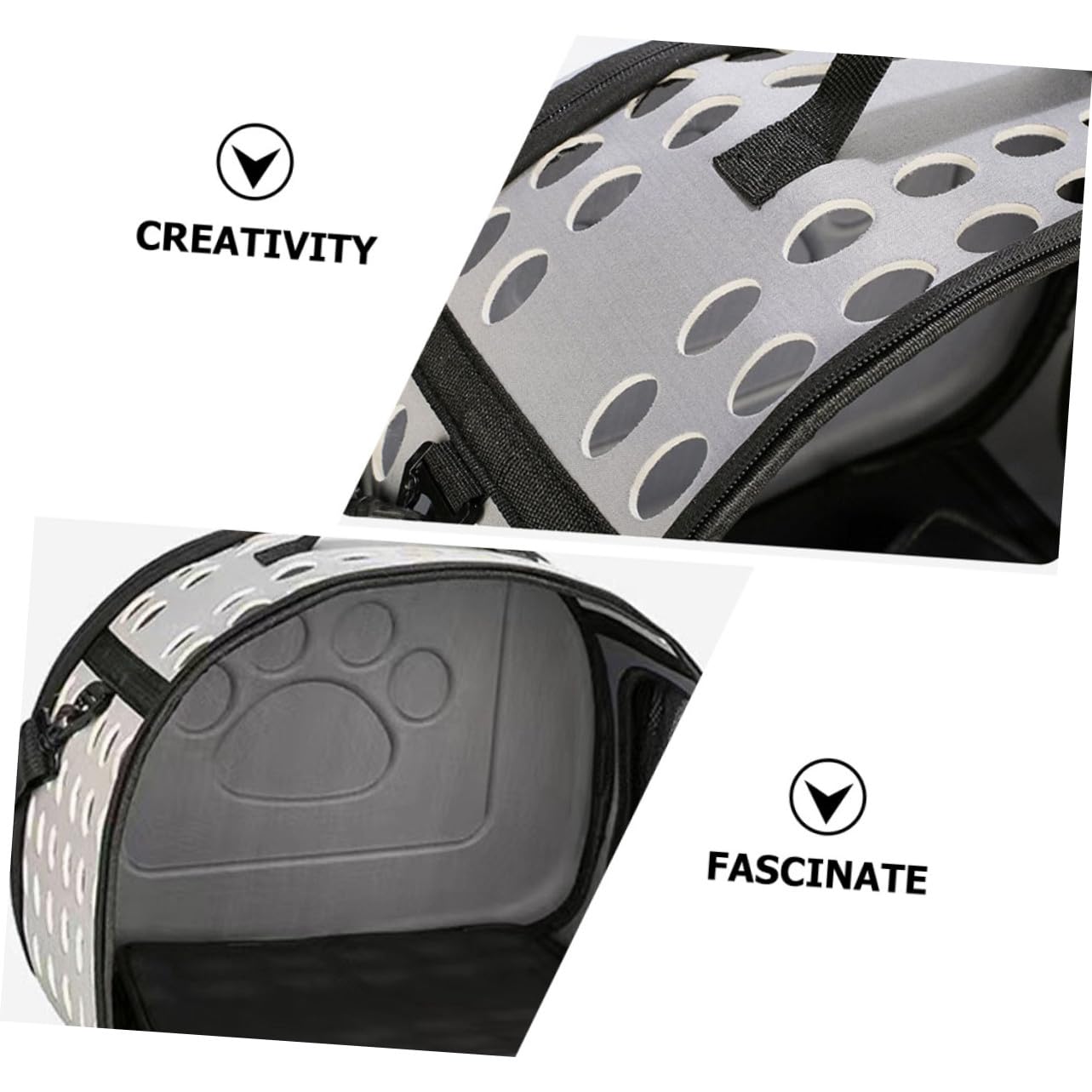 Atmungsaktiver Haustier Tragerucksack aus Eva mit Diagonalem Design Verschleißfest für Katzen und Freigänger für Outdoor Einsatz Beim Tiertransport