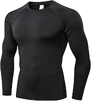 SPVISE Men's Long Sleeve Compression Shirt - Cool Dry Gym Workout Running Baselayer T-Shirt, 1/3 Pack