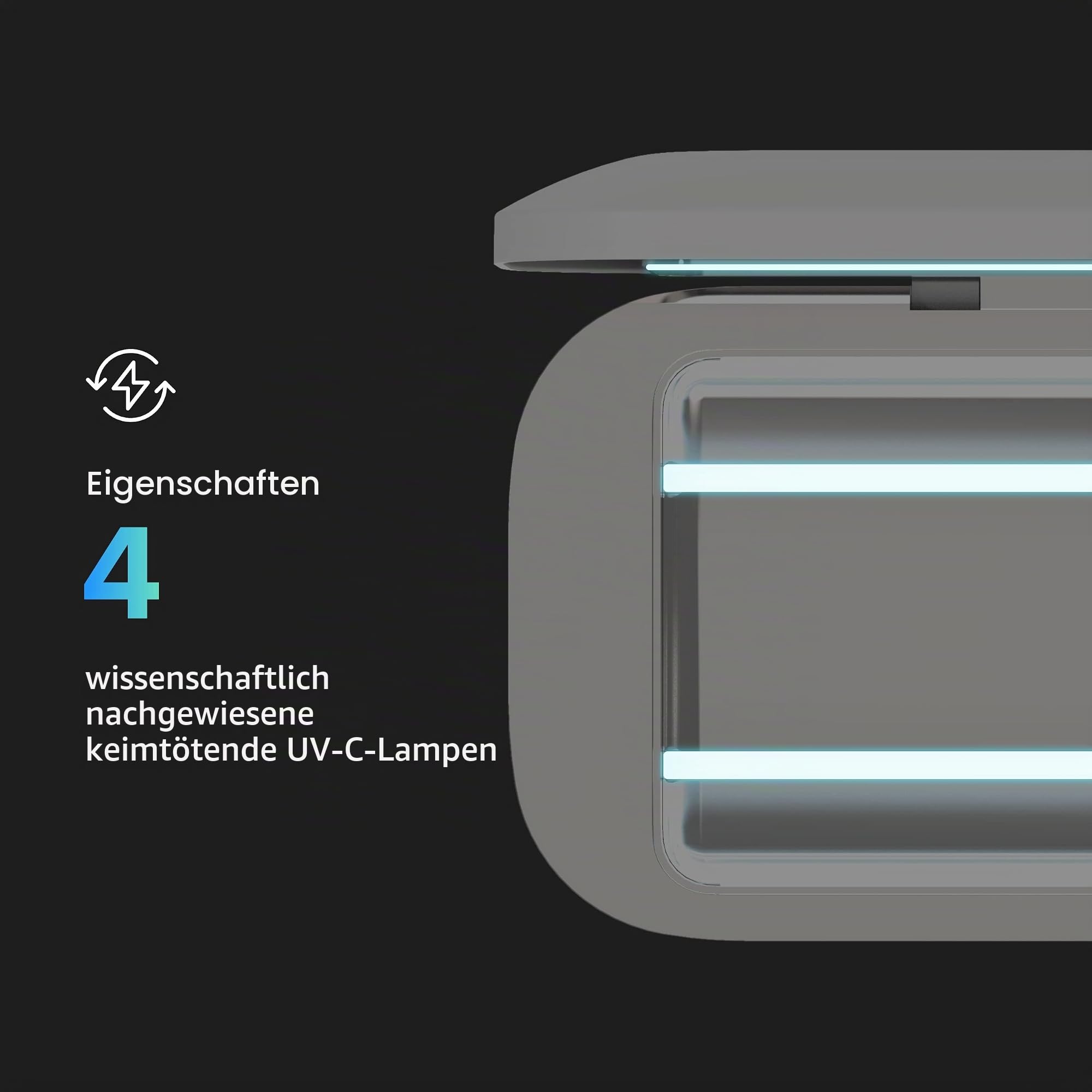 PhoneSoap Pro UV-Smartphone-Desinfektor und universelle Handy-Ladebox | Patentierte und klinisch bewiesene 360-Grad-UV-C-Desinfektion | Desinfiziert und lädt alle Handys (Weiß)