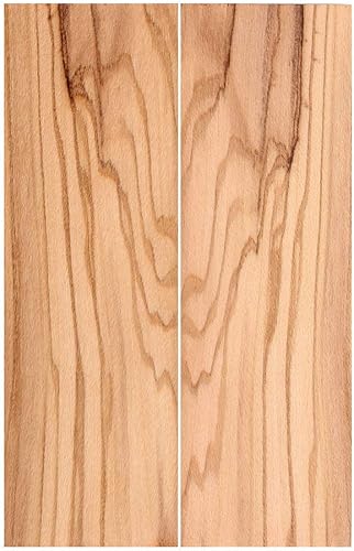 Vista 30 de IECAP LLC Bookmatched - Básculas de mango de cuchillo de boj - Materiales de mango de cuchillo - Básculas de madera natural para manualidades - Boje