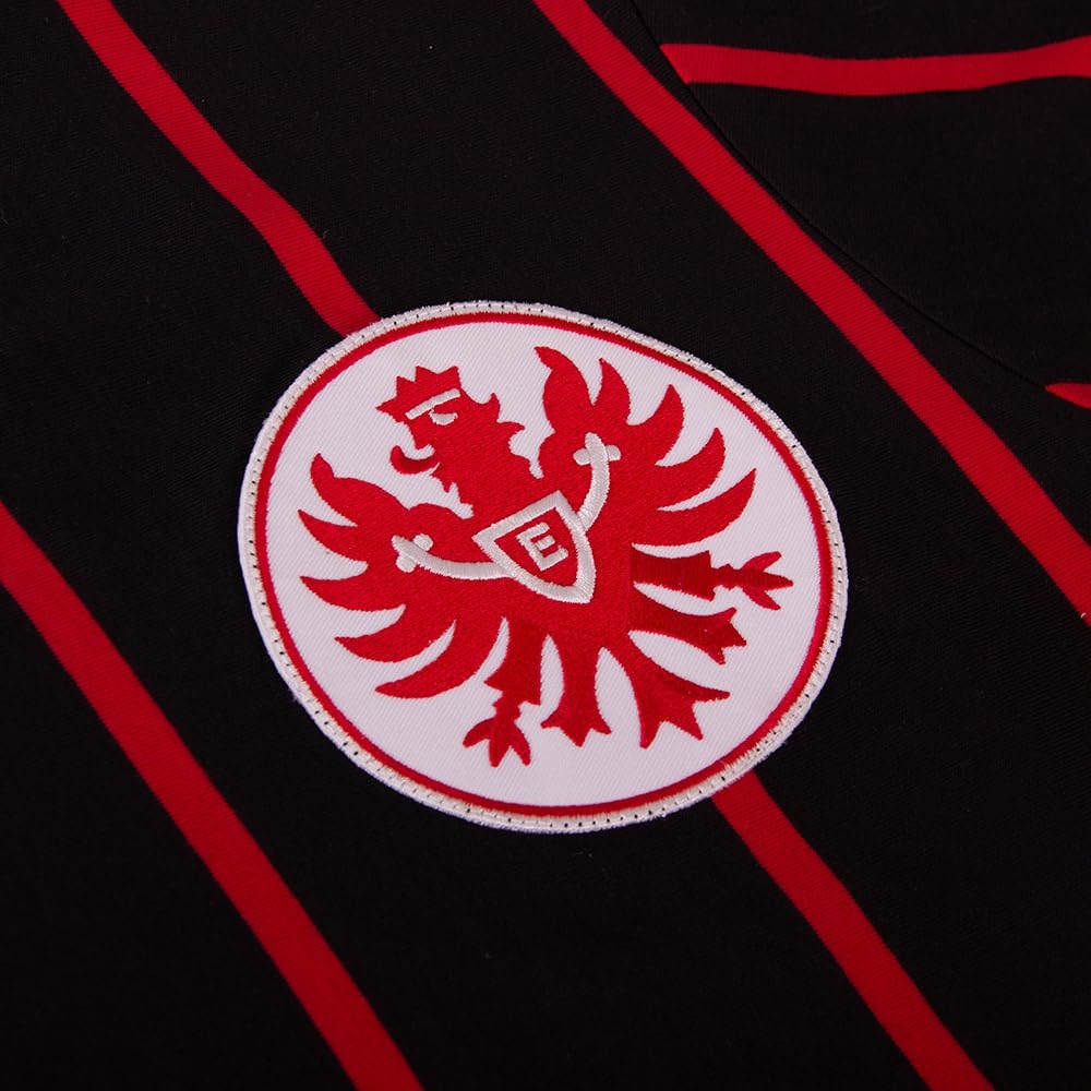 COPA - Maglia retrò - Calcio - Uomo - Eintracht Frankfurt 1972/73 - Rosso/Nero - 50% Cotone – 50% Poliestere