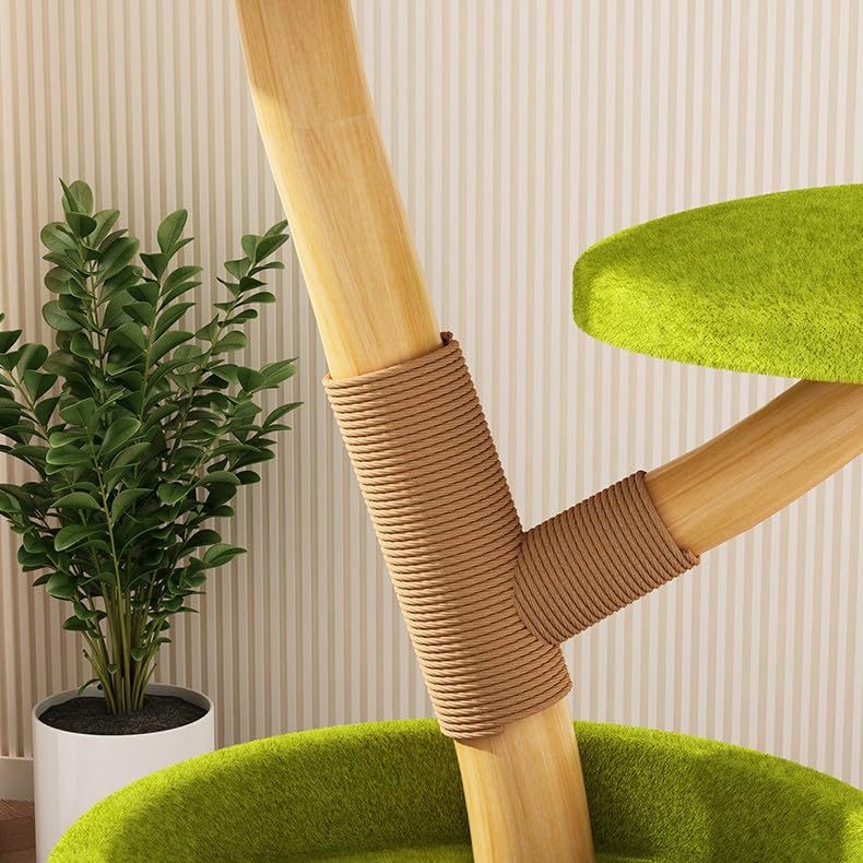 Wieża dla kota z drapakiem, wielowarstwowe meble wewnętrzne dla małych i dużych kotów, dla miłośników kociaków, trwały i stylowy design