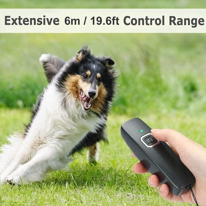 Nouveau Dispositif Anti-aboiement for Chien, à ultrasons, dresseur de Portable Rechargeable, portée contrôle Efficace 32 Pieds