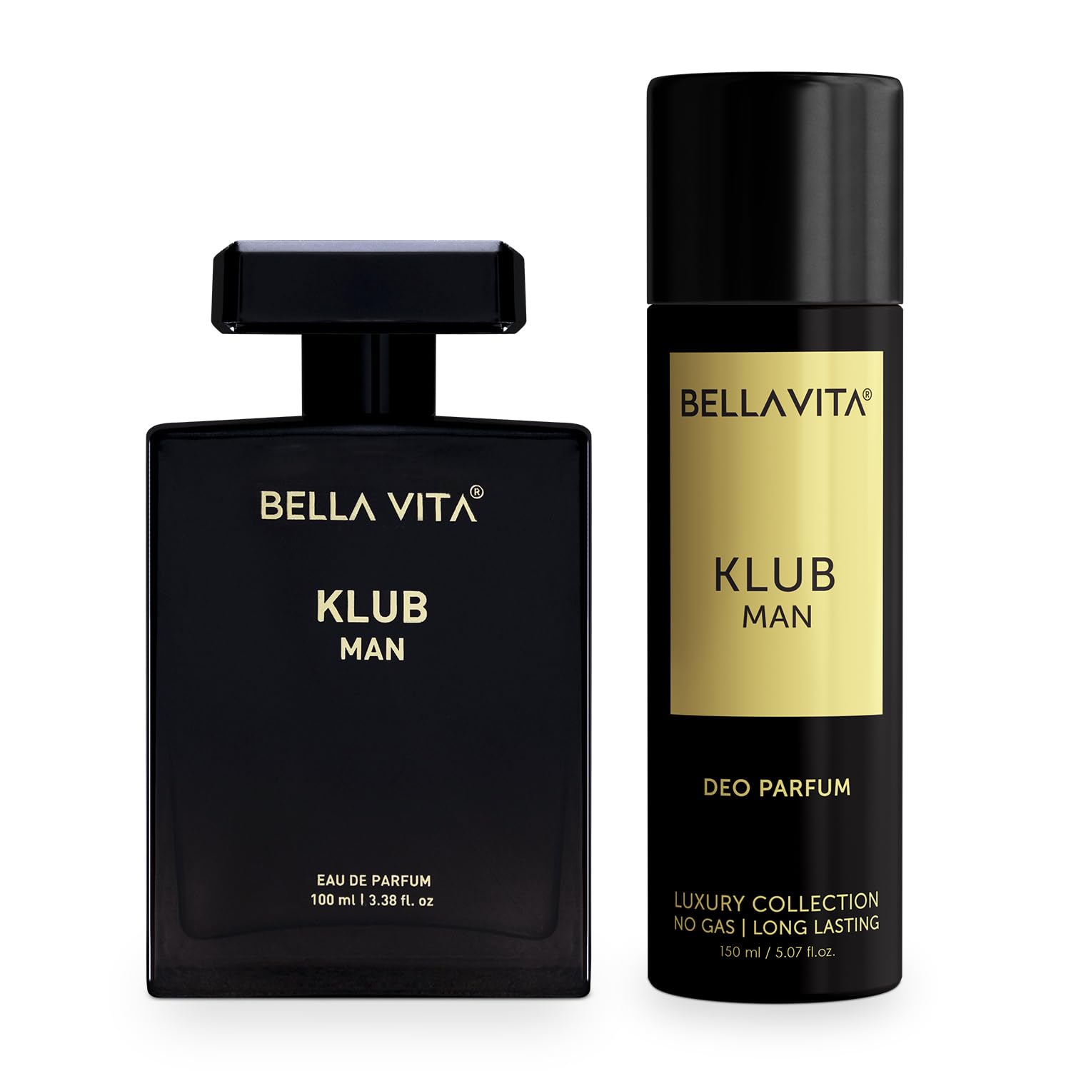 Bella Vita Luxury Hit the KLUB Tonight Combo for Men, Pack of 2 Musk Premium Long Lasting Fragrance Scent Liquid - KLUB EDP 100 Ml & KLUB Body Parfum Deodorant 150 Ml-picture-10