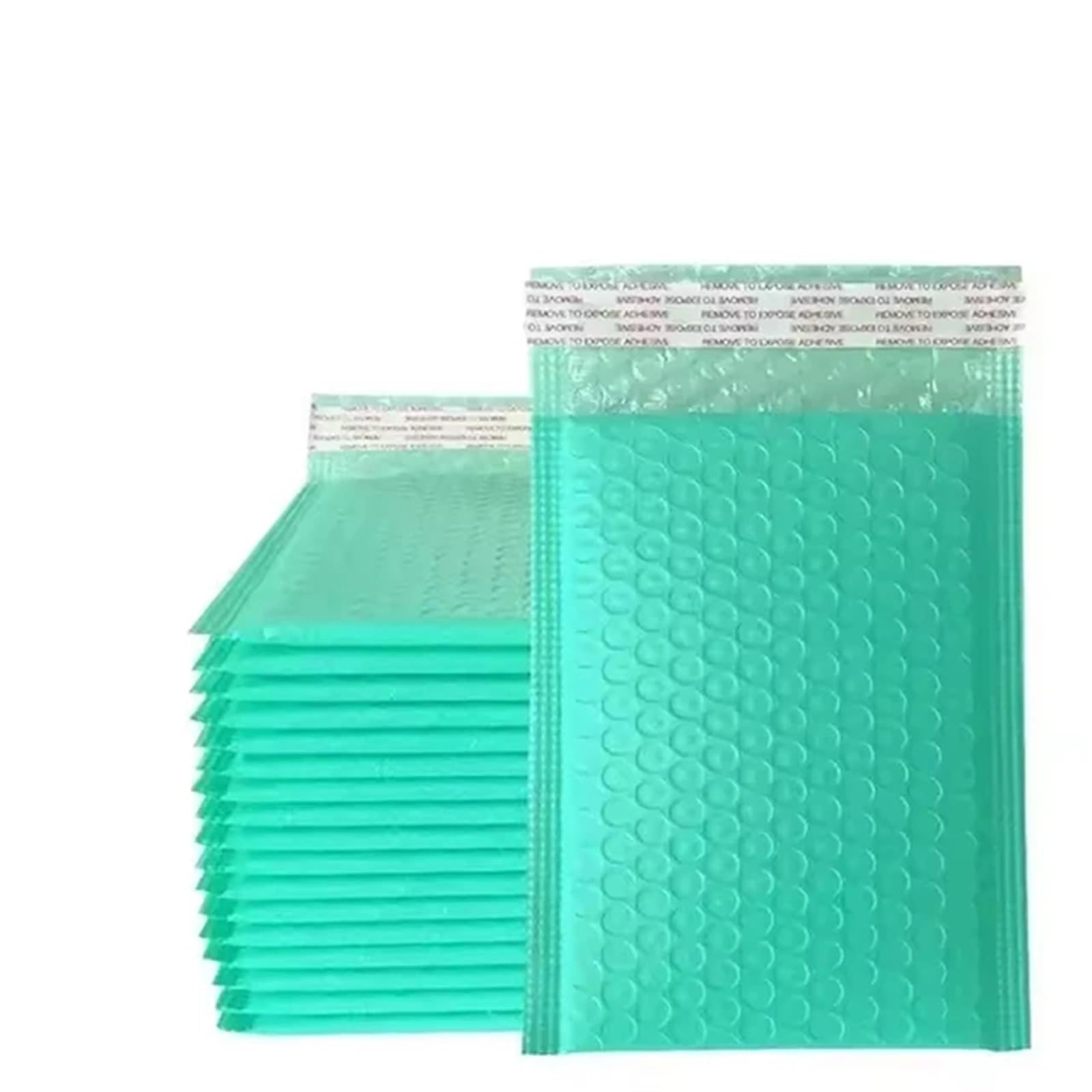 Self Sealing Bubble Cushion 100Pcs Black Bubble Shipping Packaging Envelope Mailing Envelopes Mailer For Self Seal(Green,13 * 15cm)